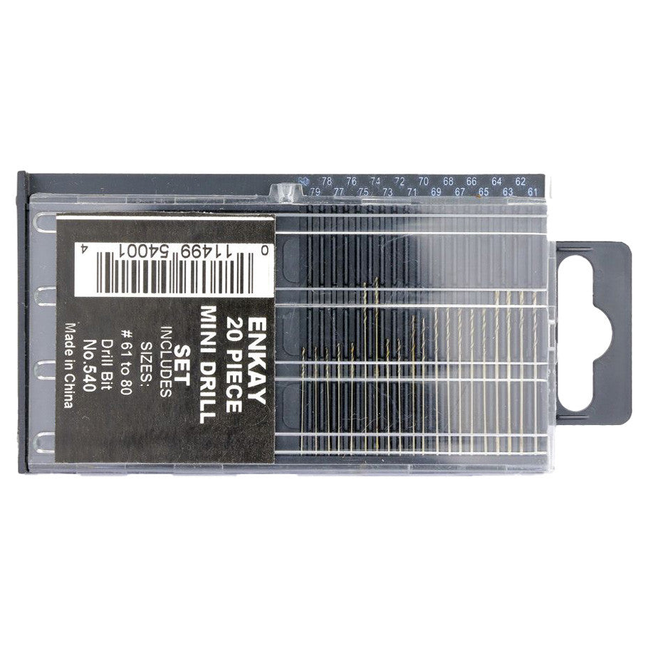 Enkay: Mini Drill Set - Sizes #61 - #80 (ONLINE ORDER ONLY)