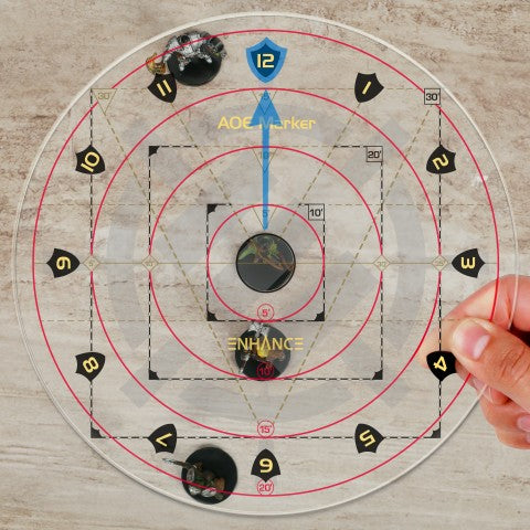 Enhance:  Spell AoE Damage Template (ONLINE ORDER ONLY)