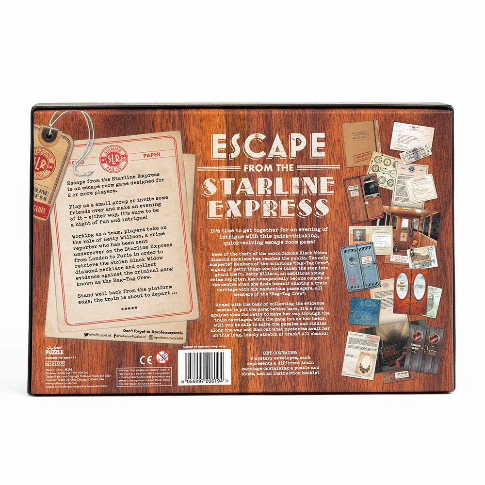 Escape Room Games: Escape from the Starline Express (ONLINE ORDER ONLY)