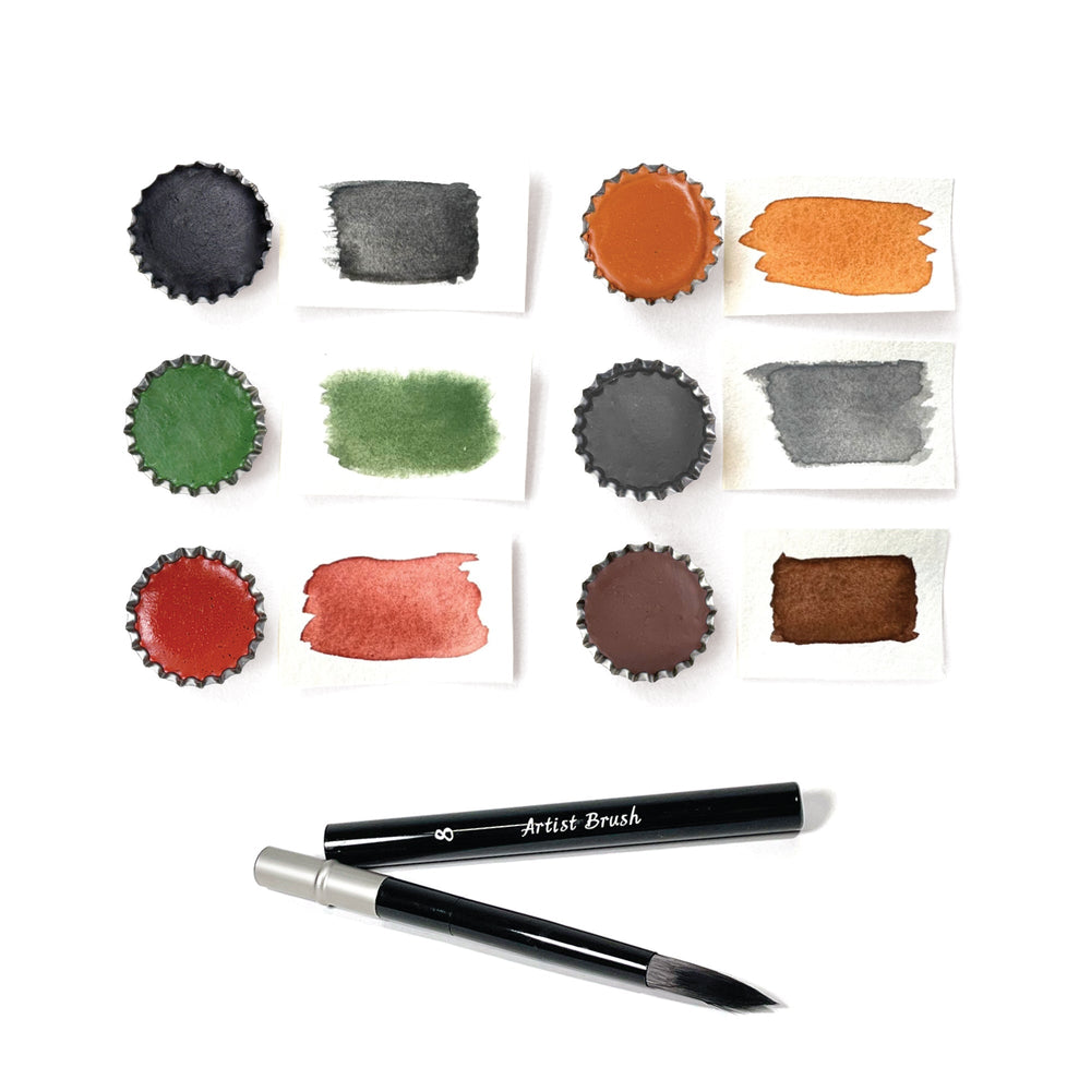Handmade Watercolor Set – Earth Paints (ONLINE ORDER ONLY)