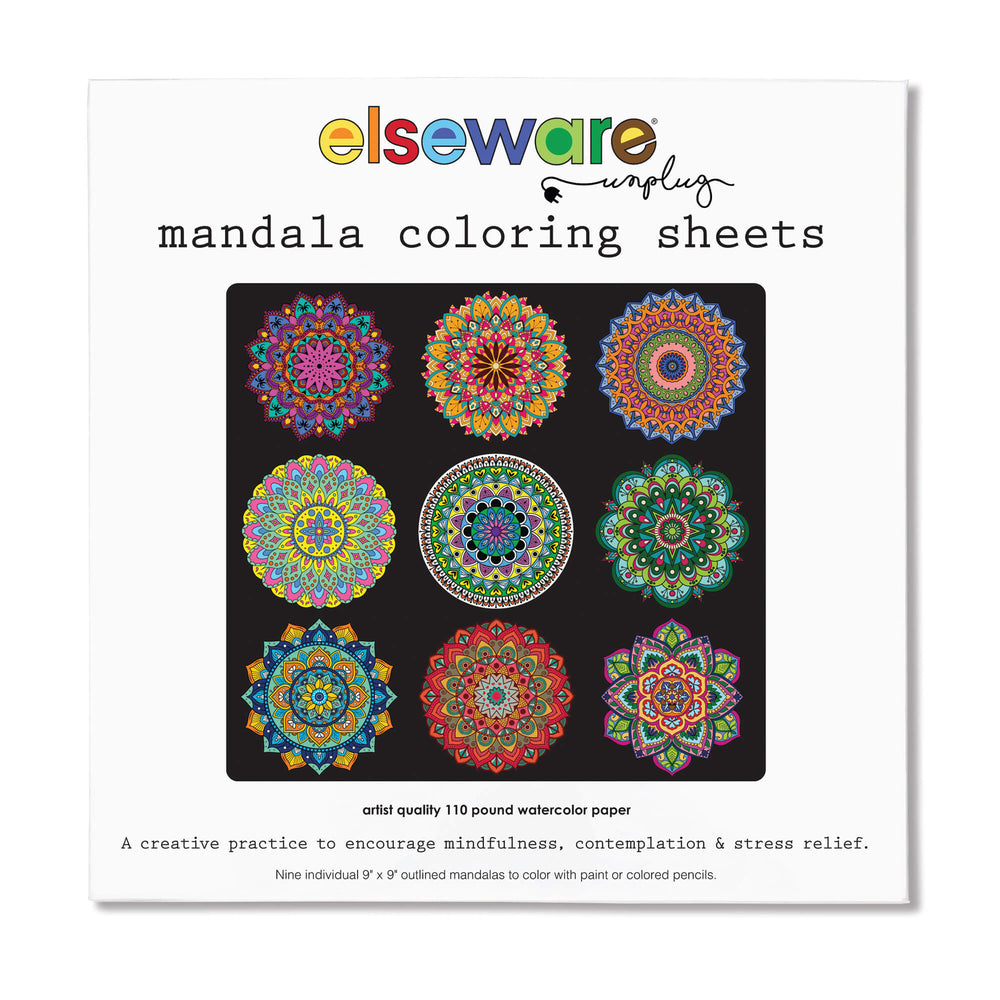 Mandala Coloring Sheets - Deluxe 110lb Paper, Artist Quality (ONLINE ORDER ONLY)