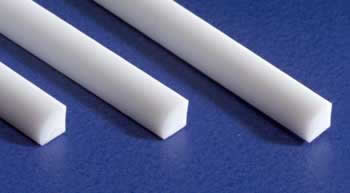 EVG249 Quarter Round Rod .080x14in White by Evergreen (ONLINE ORDER ONLY)