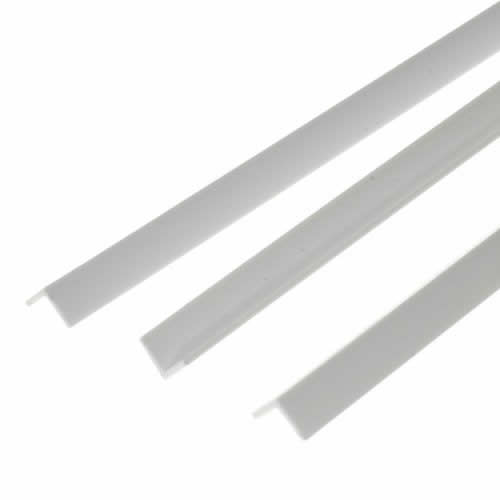 EVG295 Angle Polystyrene 0.156in x 14in Pack of 3 Evergreen (ONLINE ORDER ONLY)