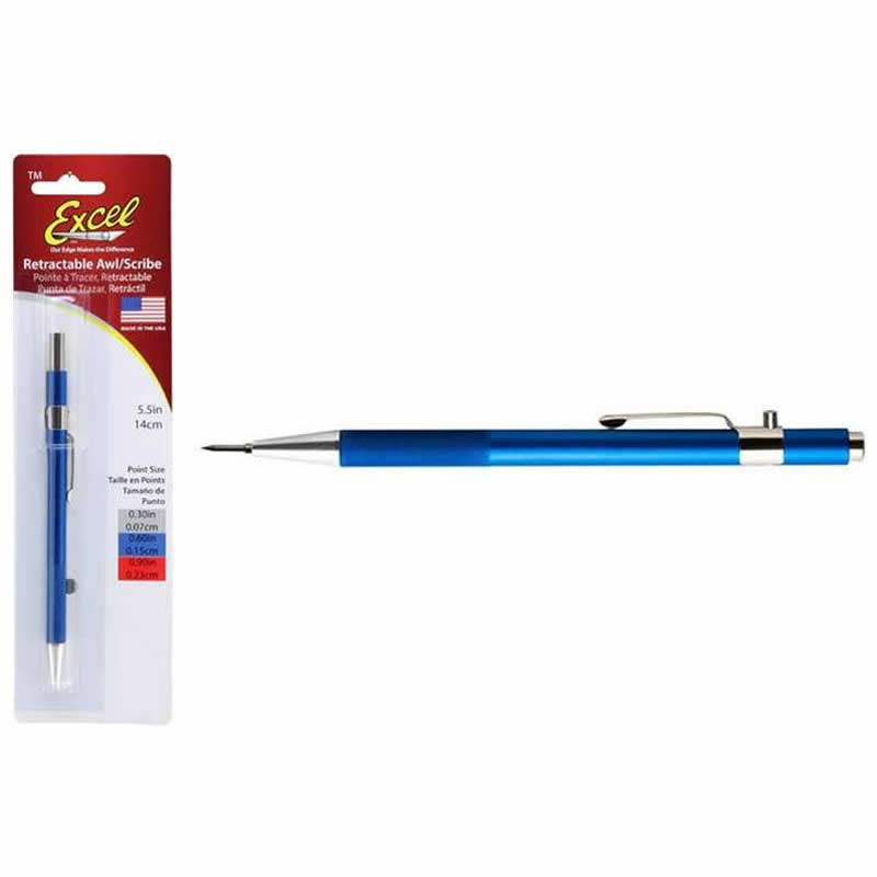 EXL16049 Retractable Scribe with Blue Barrel Excel Tools (ONLINE ORDER ONLY)