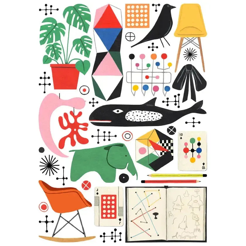 Eames 1000 Piece Jigsaw Puzzle Happily (ONLINE ORDER ONLY)