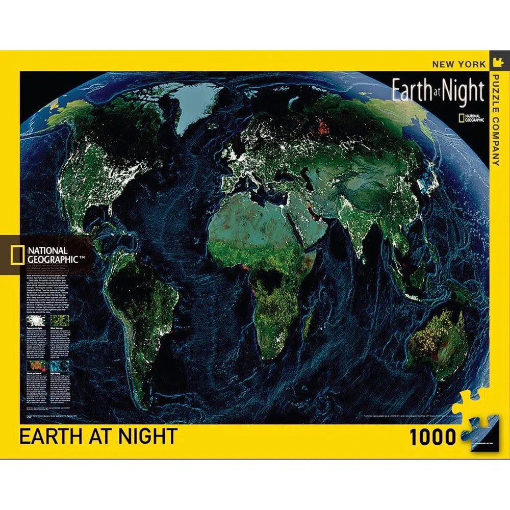 Earth at Night NG 1000 Piece Jigsaw Puzzle NYPC (ONLINE ORDER ONLY)