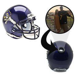 East Carolina Pirates College Football Collectible Mini Helmet - Picture Inside - FANZ Collectibles (Online Order Only) (ONLINE ORDER ONLY)