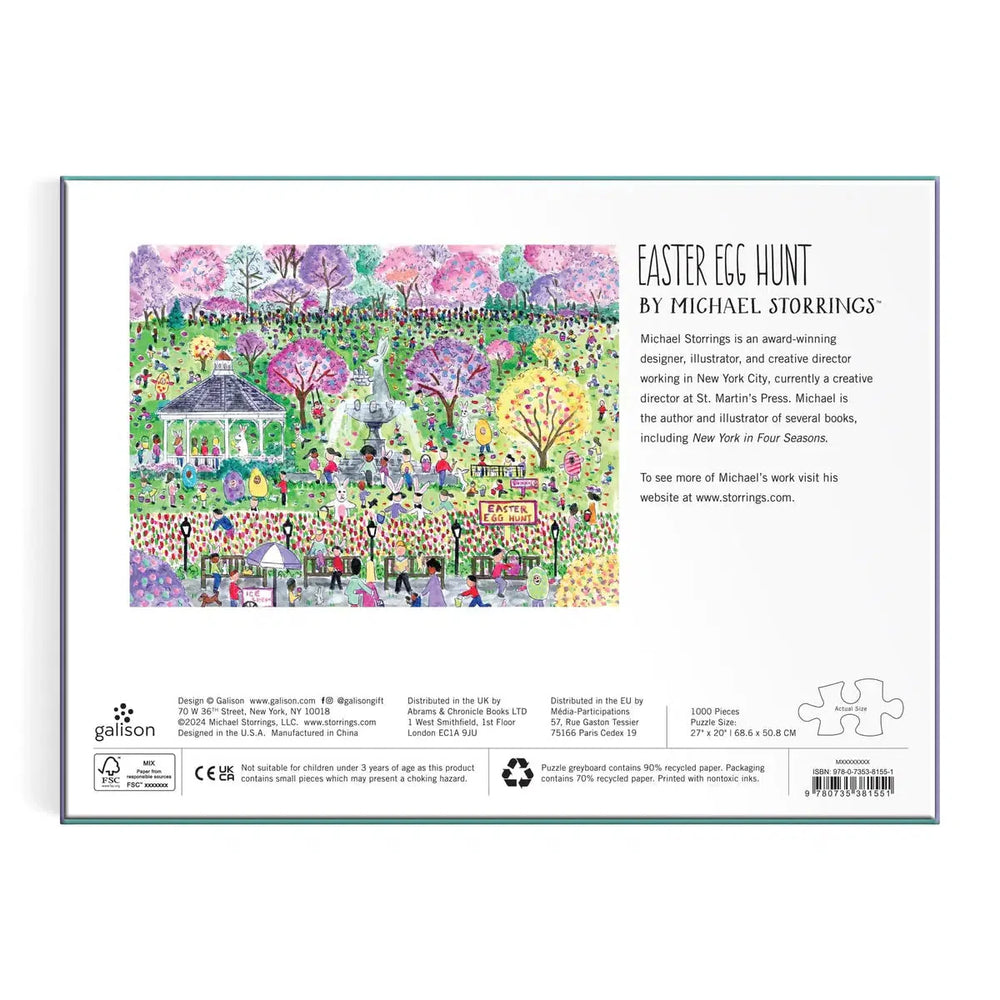 Easter Egg Hunt 1000 Piece Jigsaw Puzzle Galison (ONLINE ORDER ONLY)