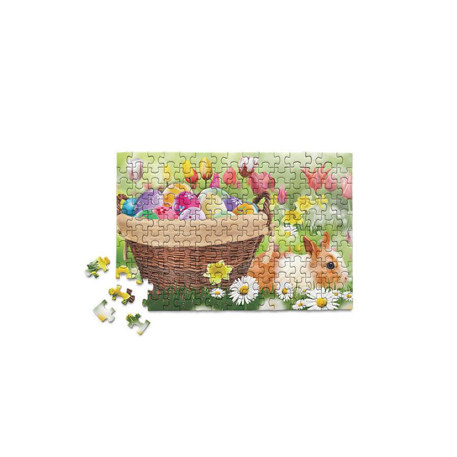Easter Spring Basket Bunny 150 Piece Mini Jigsaw Puzzle Micro Puzzles (ONLINE ORDER ONLY)
