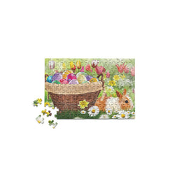 Easter Spring Basket Bunny 150 Piece Mini Jigsaw Puzzle Micro Puzzles (ONLINE ORDER ONLY)