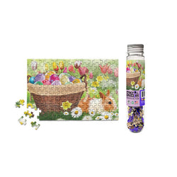 Easter Spring Basket Bunny 150 Piece Mini Jigsaw Puzzle Micro Puzzles (ONLINE ORDER ONLY)