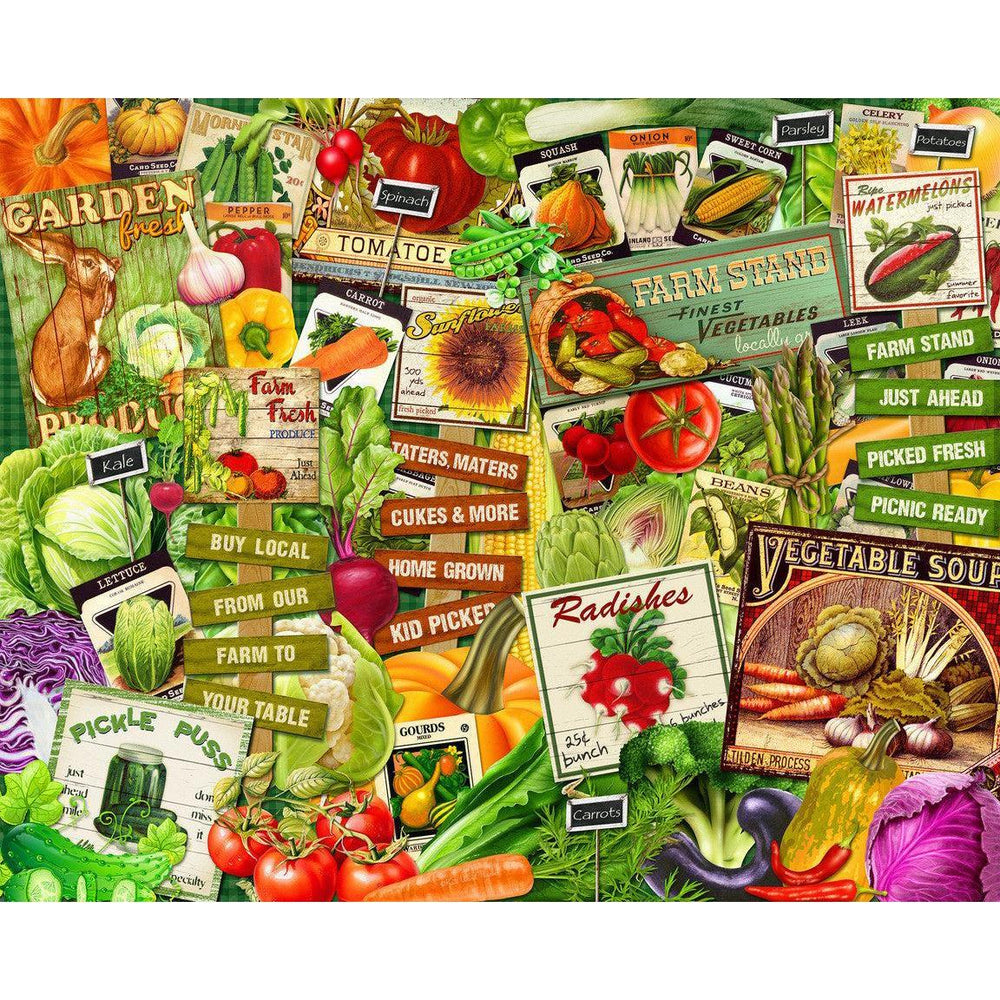 Eat Your Veggies 1000 Piece Jigsaw Puzzle Springbok (ONLINE ORDER ONLY)
