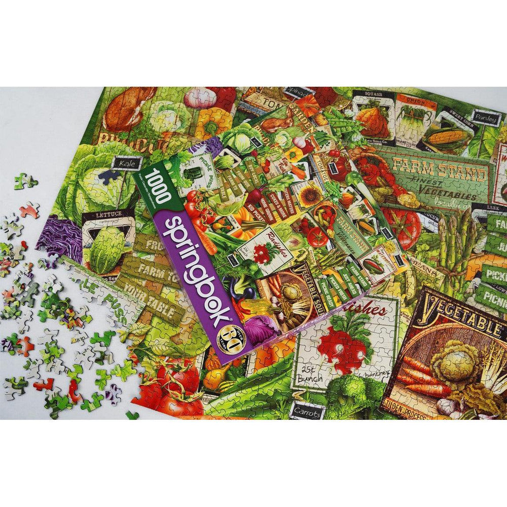 Eat Your Veggies 1000 Piece Jigsaw Puzzle Springbok (ONLINE ORDER ONLY)