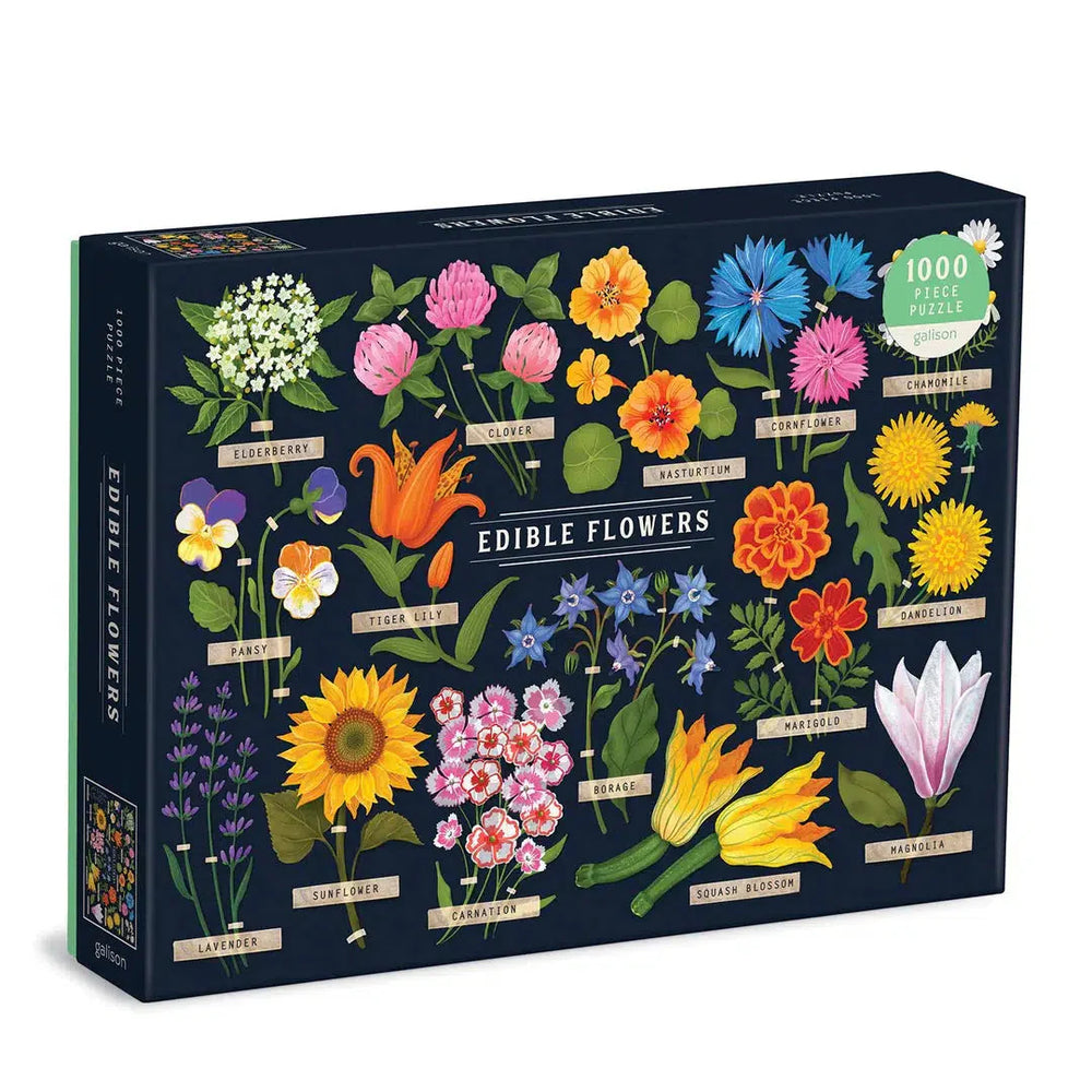 Edible Flowers 1000 Piece Jigsaw Puzzle Galison (ONLINE ORDER ONLY)