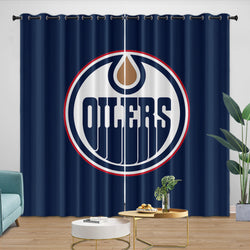 Edmonton Oilers Curtains Blackout Window Drapes Room Decoration (Online Order Only)