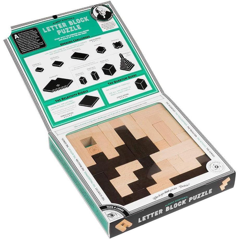 Einstein’s Letter Block Brainteaser Puzzle Professor Puzzle (ONLINE ORDER ONLY)