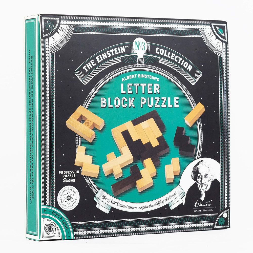 Einstein’s Letter Block Brainteaser Puzzle Professor Puzzle (ONLINE ORDER ONLY)