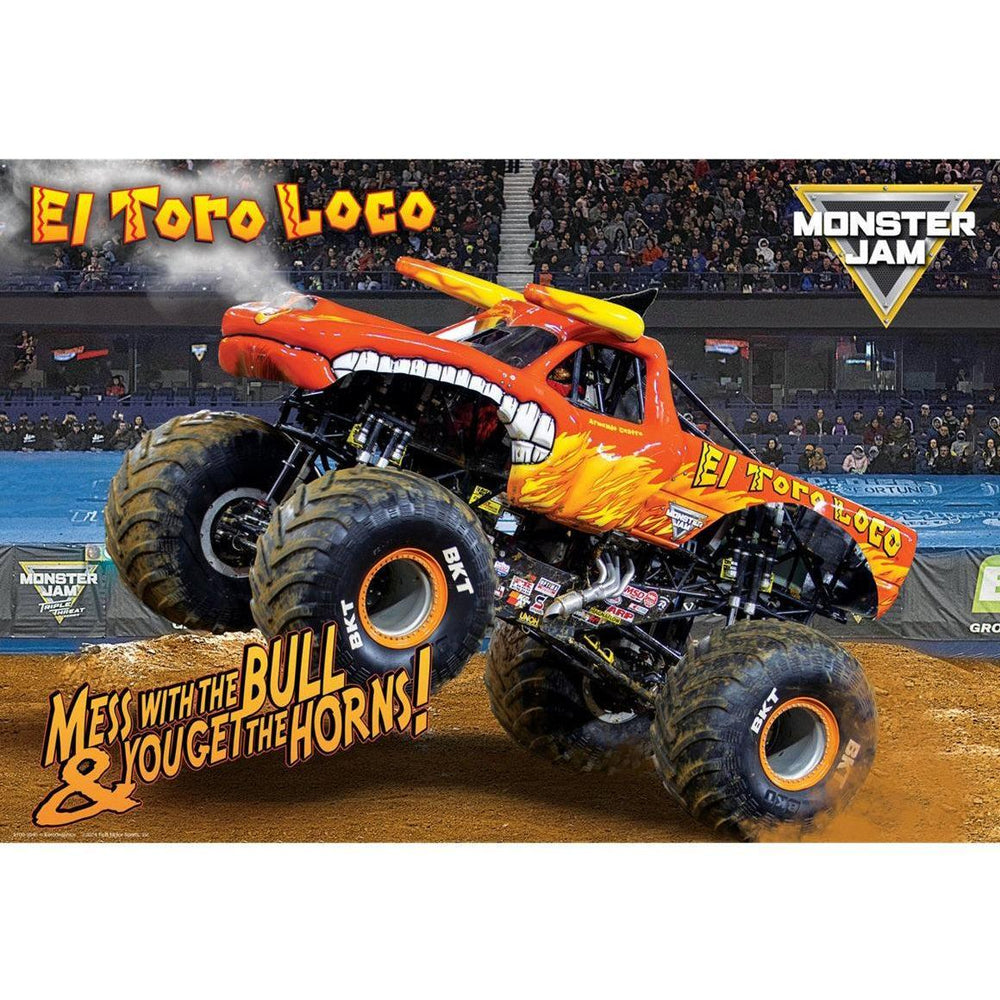 El Toro Loco Monster Jam Lunch Bag & 100 Piece Jigsaw Puzzle Eurographics (ONLINE ORDER ONLY)