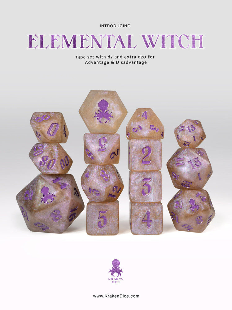 Kraken Dice 14pc Shimmer Dice Set (ONLINE ORDER ONLY)