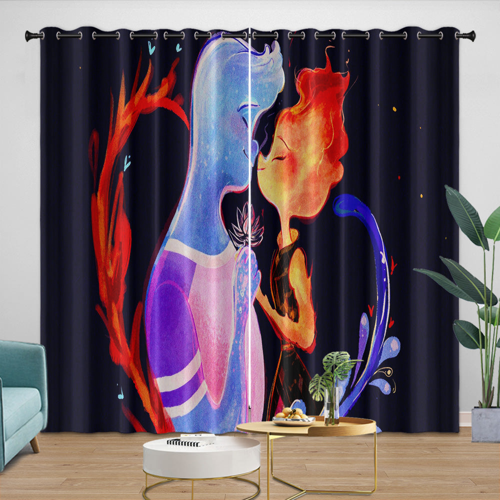 Elemental Curtains Blackout Window Drapes Room Decoration (Online Order Only)