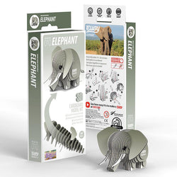 Elephant 3D Cardboard Model Kit Eugy (ONLINE ORDER ONLY)