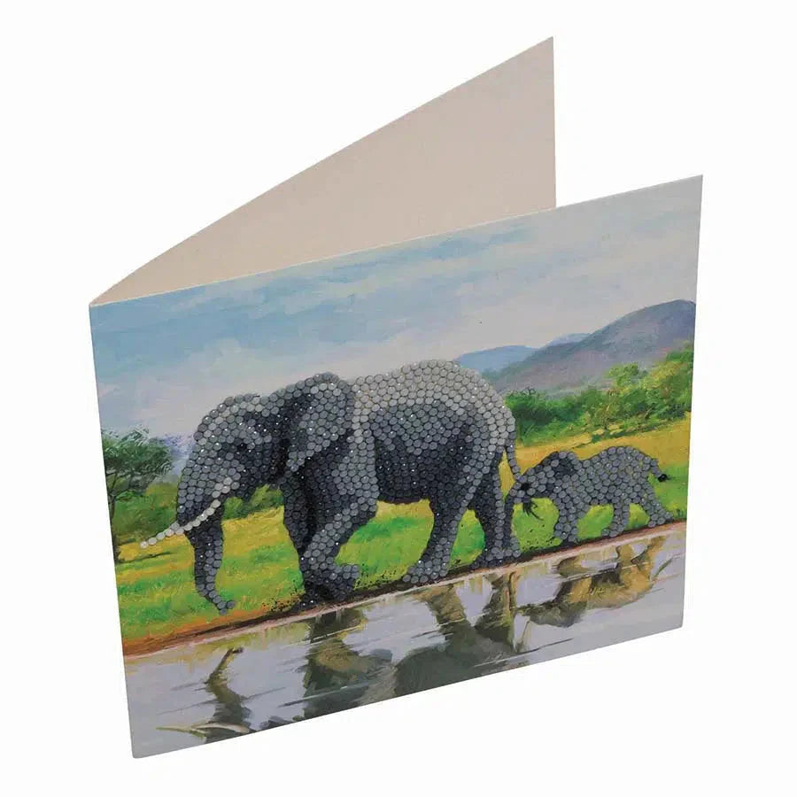 Elephant Crystal Art Card Kit Craft Buddy (ONLINE ORDER ONLY)