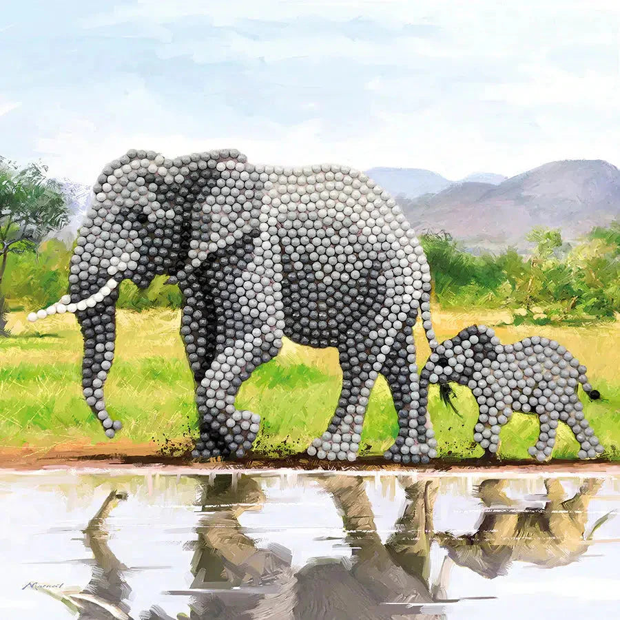 Elephant Crystal Art Card Kit Craft Buddy (ONLINE ORDER ONLY)