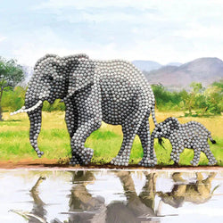 Elephant Crystal Art Card Kit Craft Buddy (ONLINE ORDER ONLY)