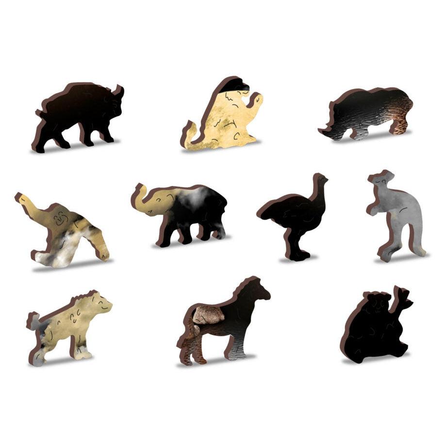Elephant Dreams 150 Piece Wood Jigsaw Puzzle Wooden City