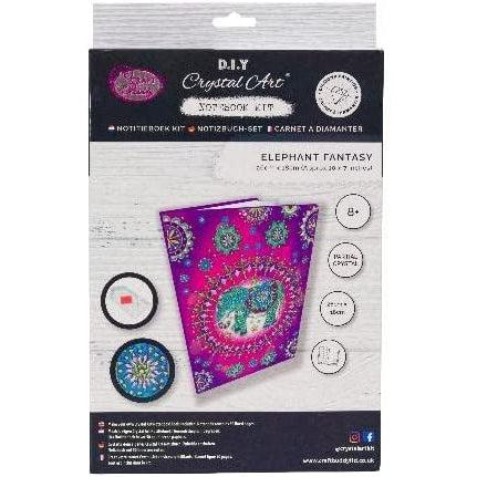 Elephant Fantasy Crystal Art Notebook Kit Craft Buddy (ONLINE ORDER ONLY)