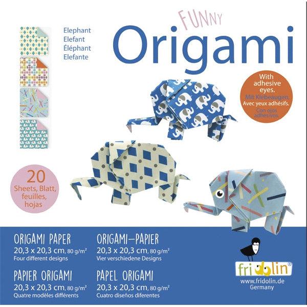 Elephant Funny Origami Kit Fridolin (ONLINE ORDER ONLY)