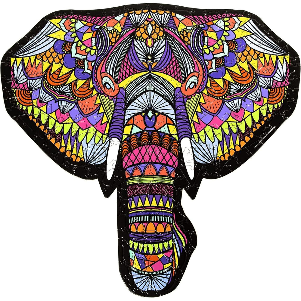 Elephant Hidden Shapes 300 Piece Jigsaw Puzzle Sure Lox (ONLINE ORDER ONLY)