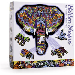 Elephant Hidden Shapes 300 Piece Jigsaw Puzzle Sure Lox (ONLINE ORDER ONLY)