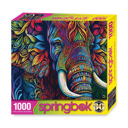 Elephant Mandala 1000 Piece Jigsaw Puzzle Springbok