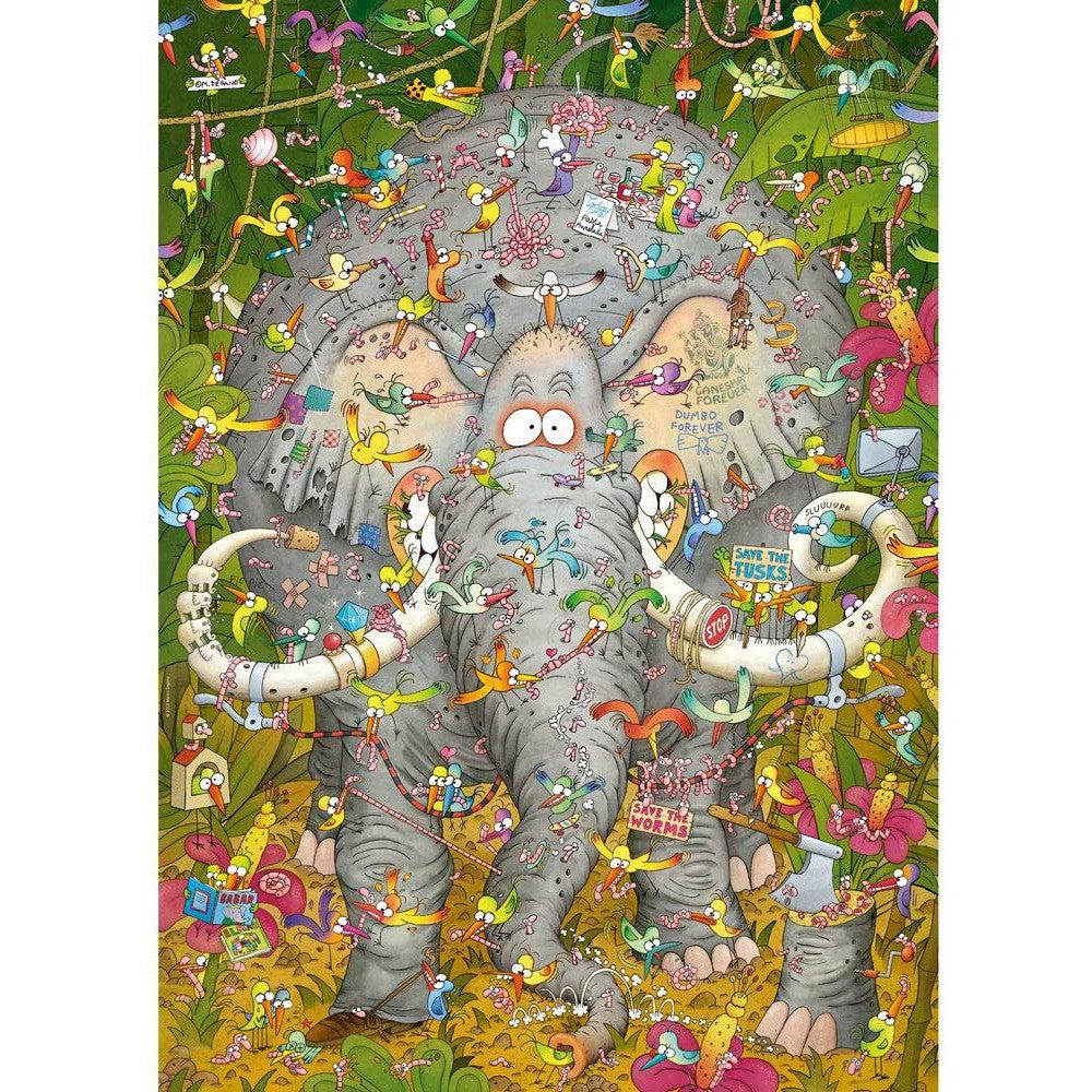 Elephant's Life 1000 Piece Jigsaw Puzzle Heye (ONLINE ORDER ONLY)