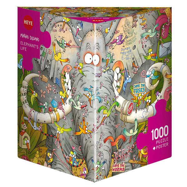 Elephant's Life 1000 Piece Jigsaw Puzzle Heye (ONLINE ORDER ONLY)
