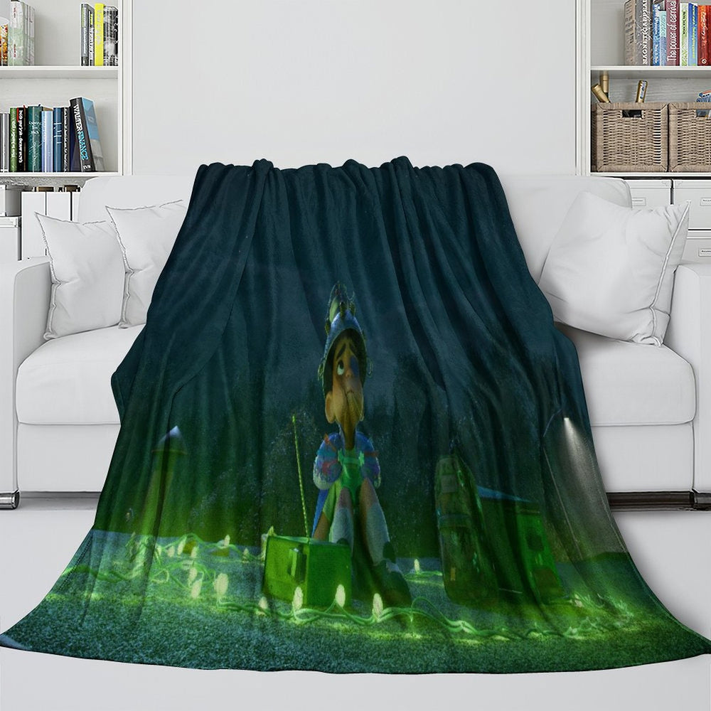 Elio Pattern Blanket Flannel Throw Room Decoration (Online Order Only)