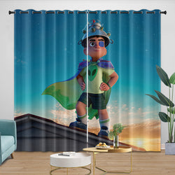 Elio Pattern Curtains Blackout Window Drapes Room Decoration (Online Order Only)