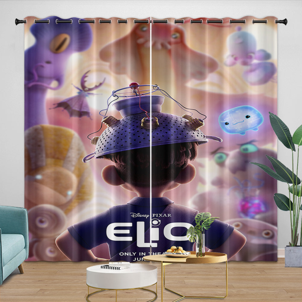 Elio Pattern Curtains Blackout Window Drapes Room Decoration (Online Order Only)