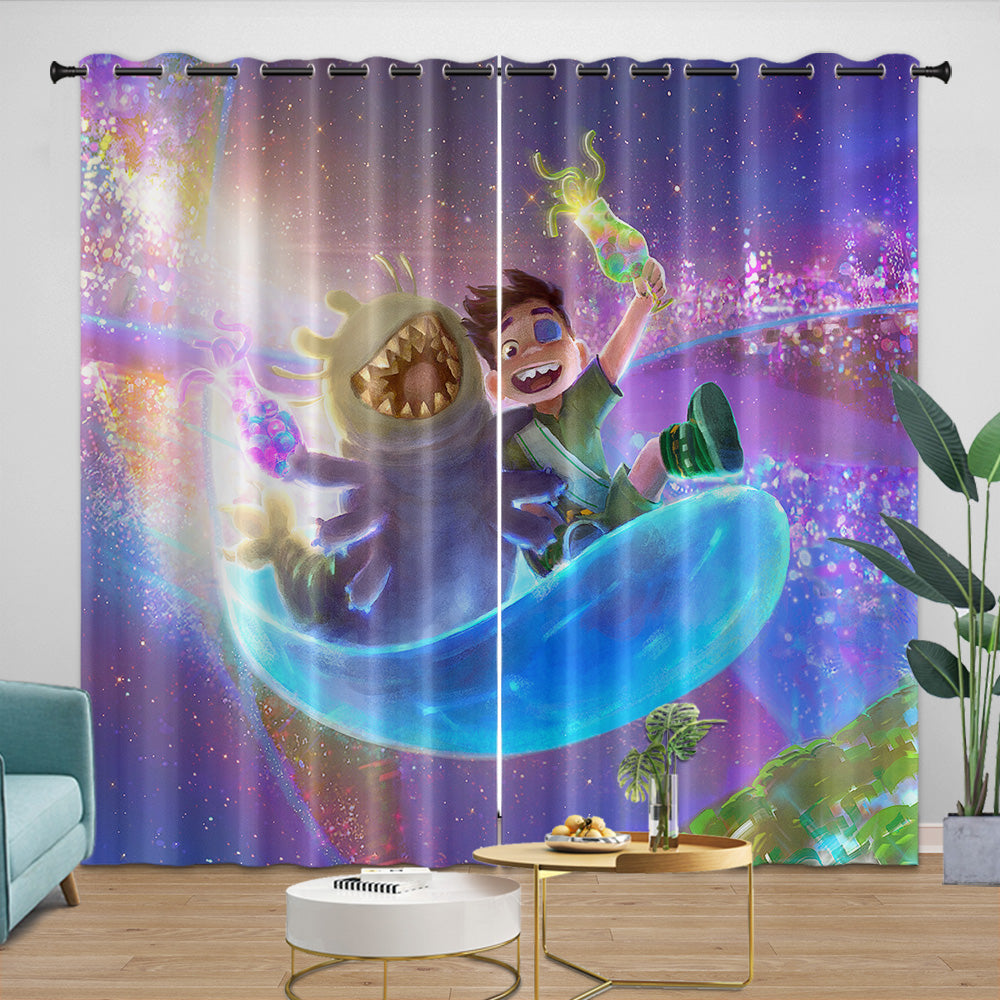 Elio Pattern Curtains Blackout Window Drapes Room Decoration (Online Order Only)