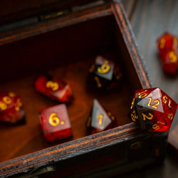 Emberflare Handmade Resin DND Dice Set (ONLINE ORDER ONLY)