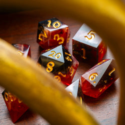 Emberflare Handmade Resin DND Dice Set (ONLINE ORDER ONLY)