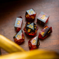 Emberflare Handmade Resin DND Dice Set (ONLINE ORDER ONLY)