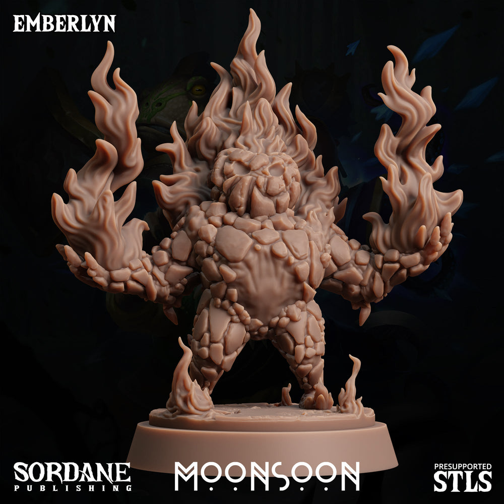 3D Printed Sordane Publishing Emberlyn Moonsoon 28 32mm D&D (Online Only)