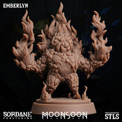 3D Printed Sordane Publishing Emberlyn Moonsoon 28 32mm D&D (Online Only)