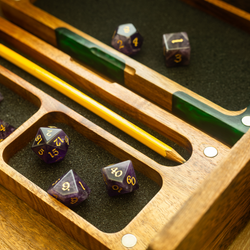 Emerald Grove Wooden Dice Storage Box (ONLINE ORDER ONLY)