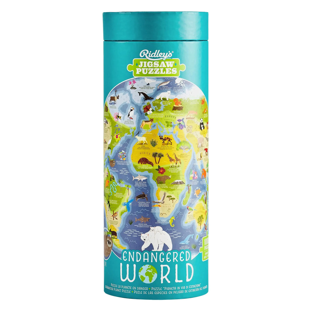 Endangered World 1000 Piece Round Jigsaw Puzzle Ridley (ONLINE ORDER ONLY)