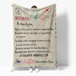 Envelope Flannel Blanket Soft Throw Blanket (Online Order Only)