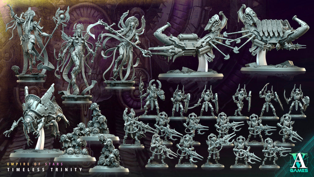 3D Printed Archvillain Games Timeless Hierophant Praetorians Empire of Stars Timeless Trinity 28 32mm D&D (Online Only)