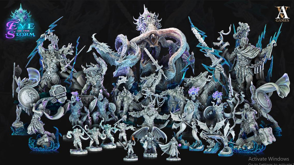 3D Printed Archvillain Games Eye of the Storm - Ironstorm Sentinels 28mm 32mm D&D (Online Only)
